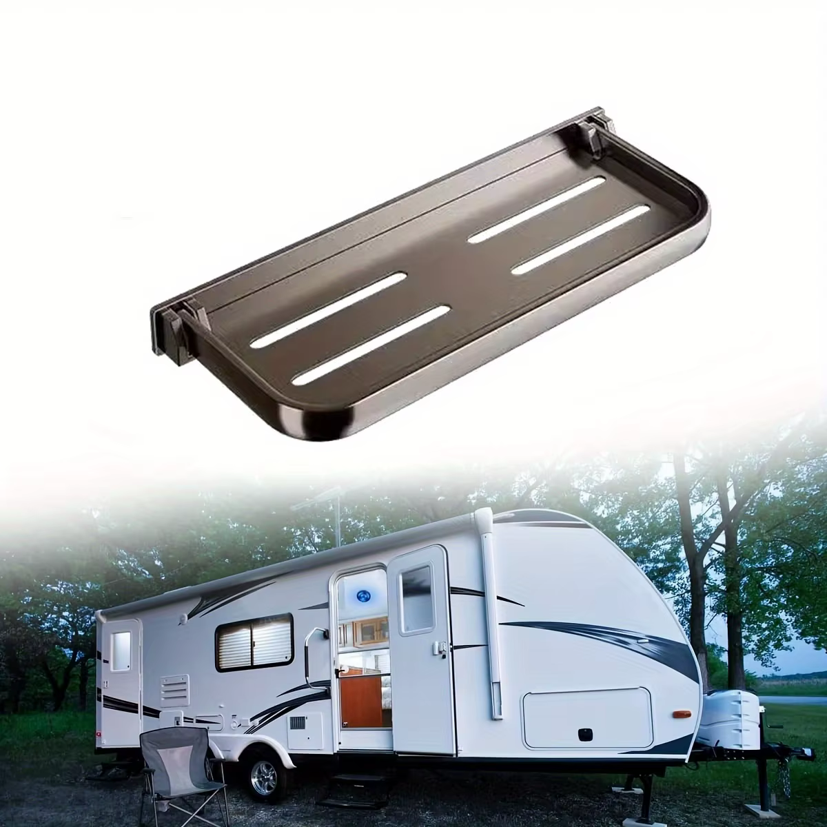 Étagère murale pliable pour caravane et camping-car, plateau mural réglable et repliable, organisate