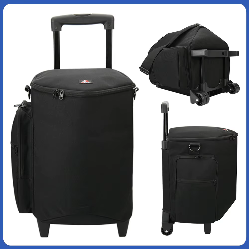 Étui de protection pour haut-parleur avec roulettes, sac de voyage avec poignée rétractable, sac de 