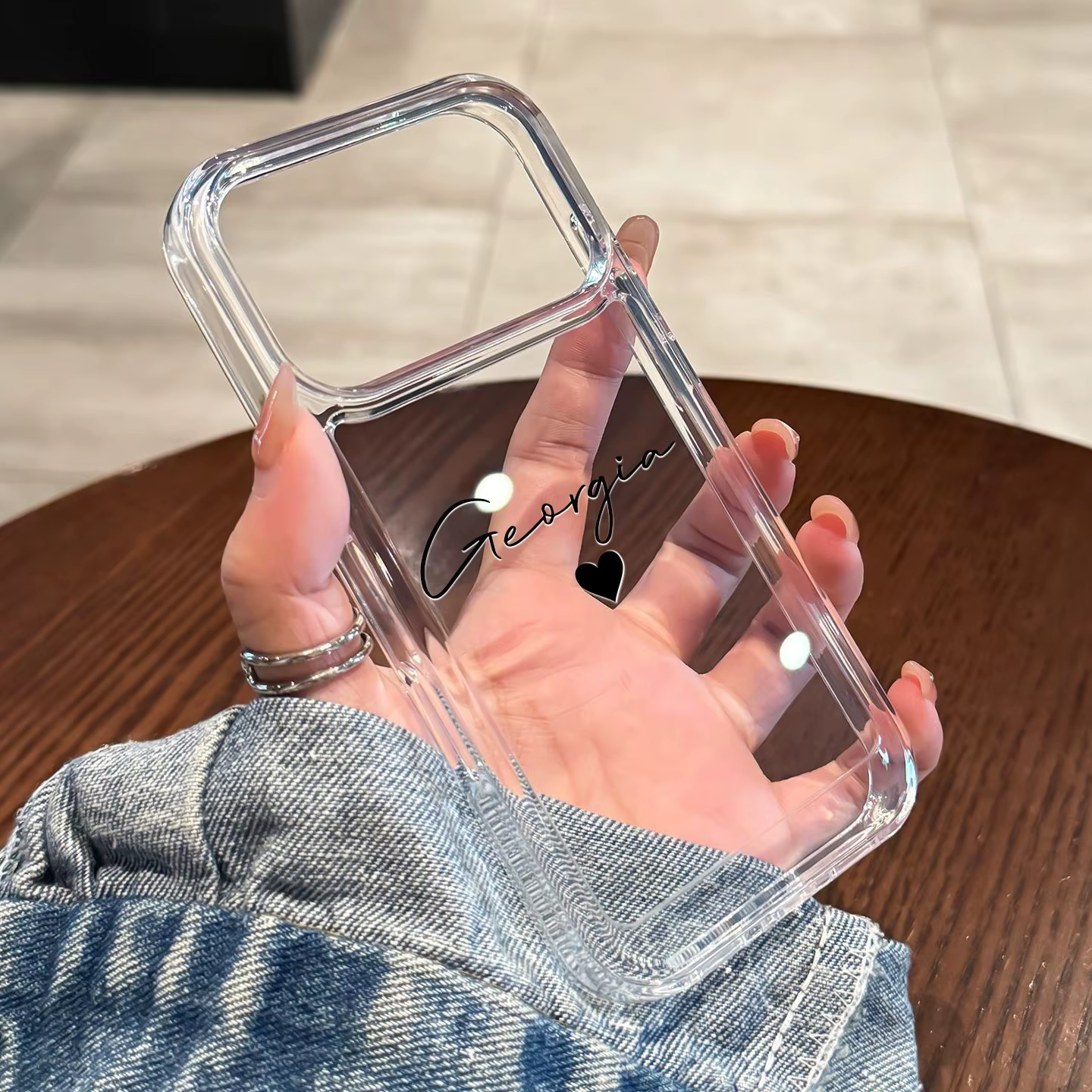 Coque de téléphone personnalisée avec nom personnalisé pour Iphone17 16 15 14 13 12 11 Pro Max. Coqu