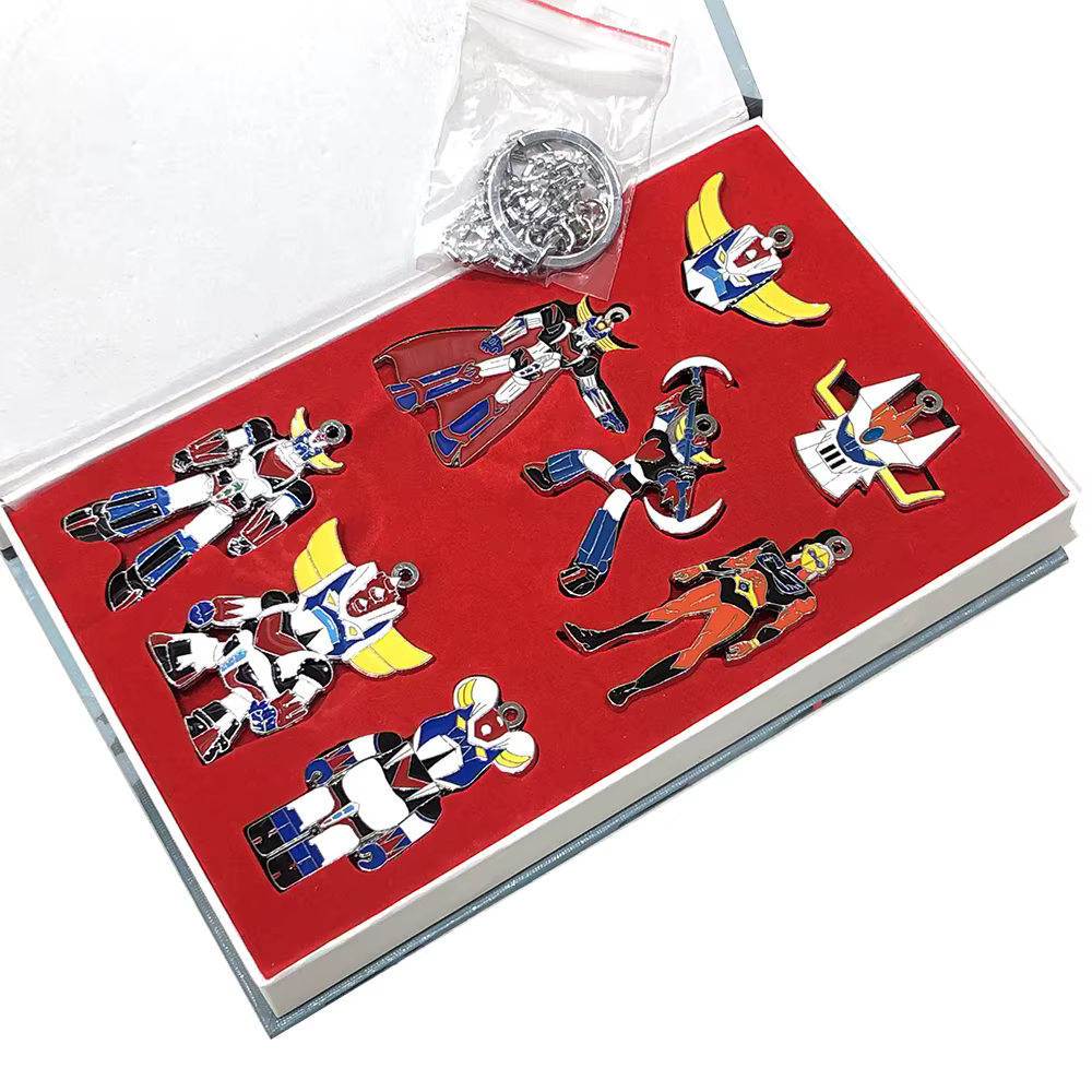 Porte-clés pendentif en métal, jouet en alliage, Robot Grendizeru, Grendizer Goldorak, OVNI, ensembl