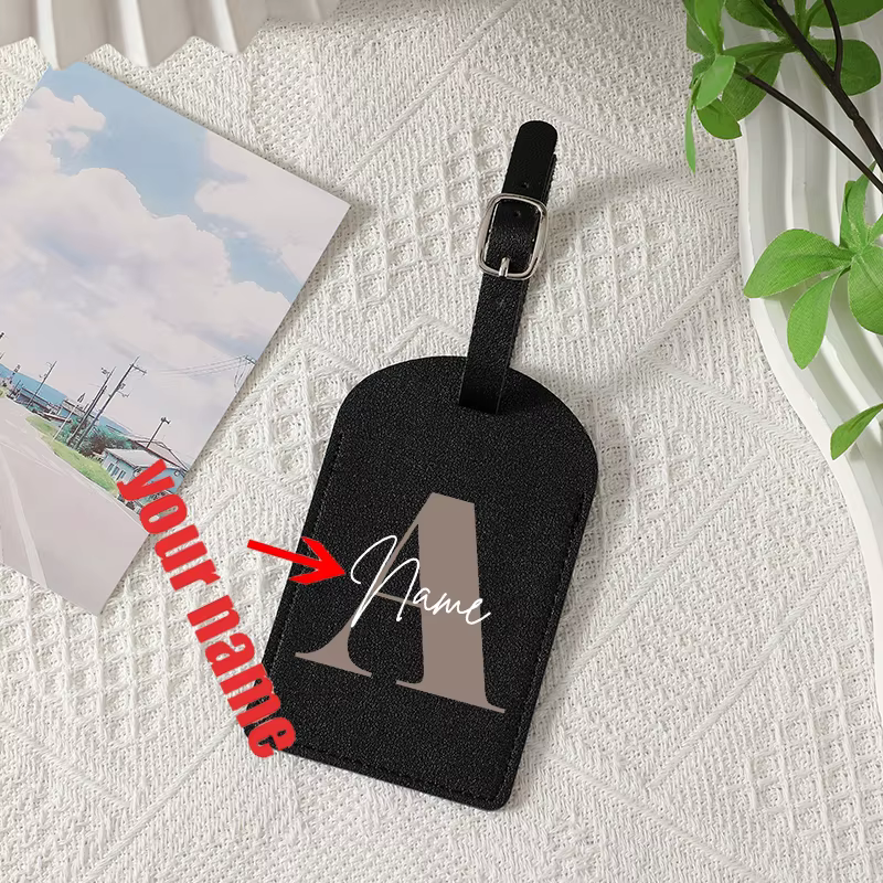 A-Z initiale nom personnalisé étiquette de bagage 26 lettres nom personnalisé étiquettes d'embarquem