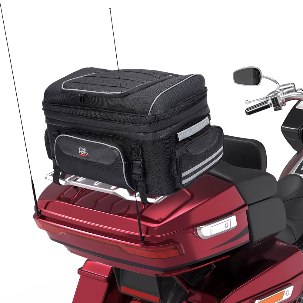 Sac supérieur de voyage pour moto, sacs arrière, sacs de coffre avec sangles de barre pour Touring R