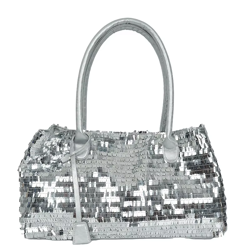 Sacs fourre-tout de soirée à paillettes pour femmes, sacs à main de luxe brillants de grande capacit