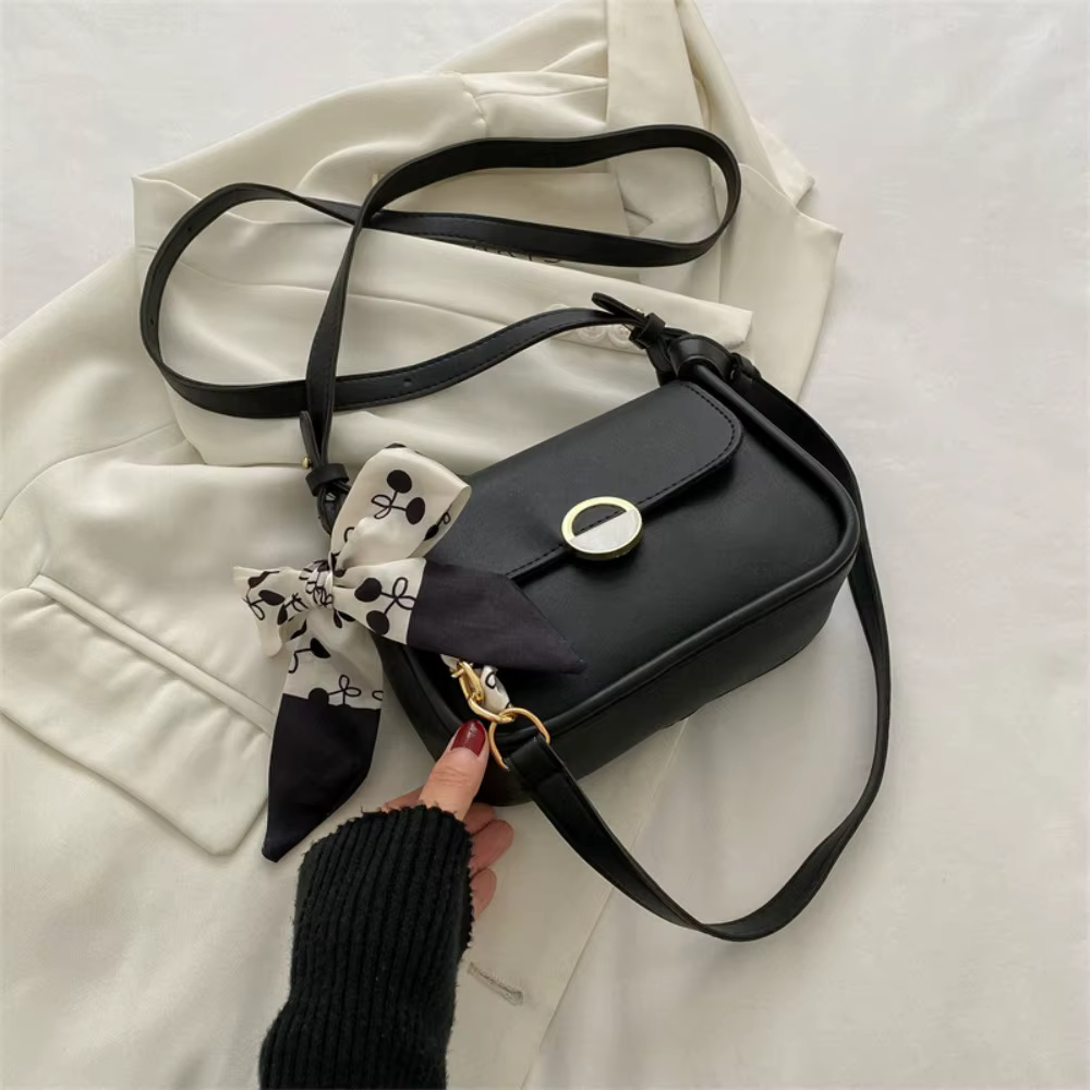 Sac à bandoulière en cuir PU grande capacité, petit sac carré portable, style coréen, sac à bandouli