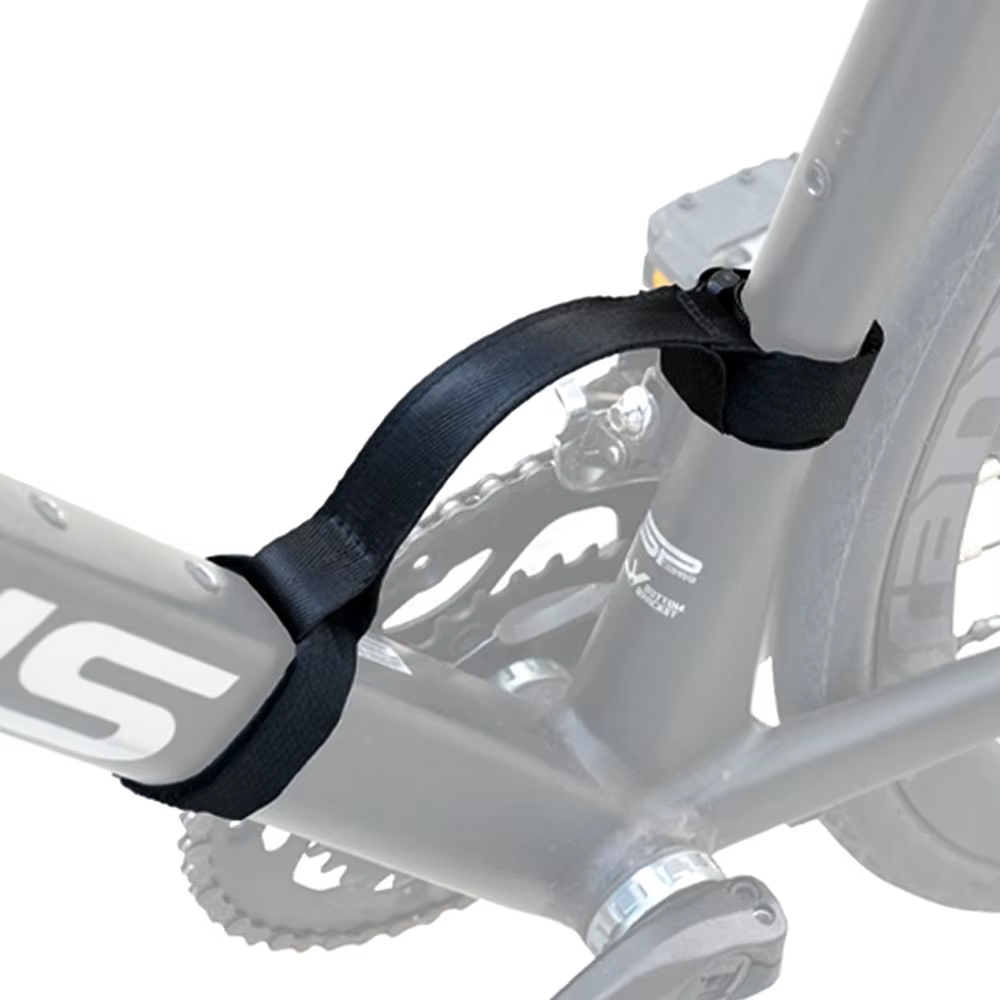 Sangle de transport de vélo noire, sangles à main, sangles d'organisation de cravate de bagages, san