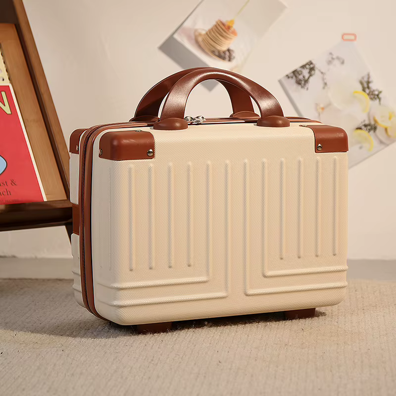 Boîte de maquillage rétro pour femme, valise portable, sac à cosmétiques, voyage Electrolux, valise