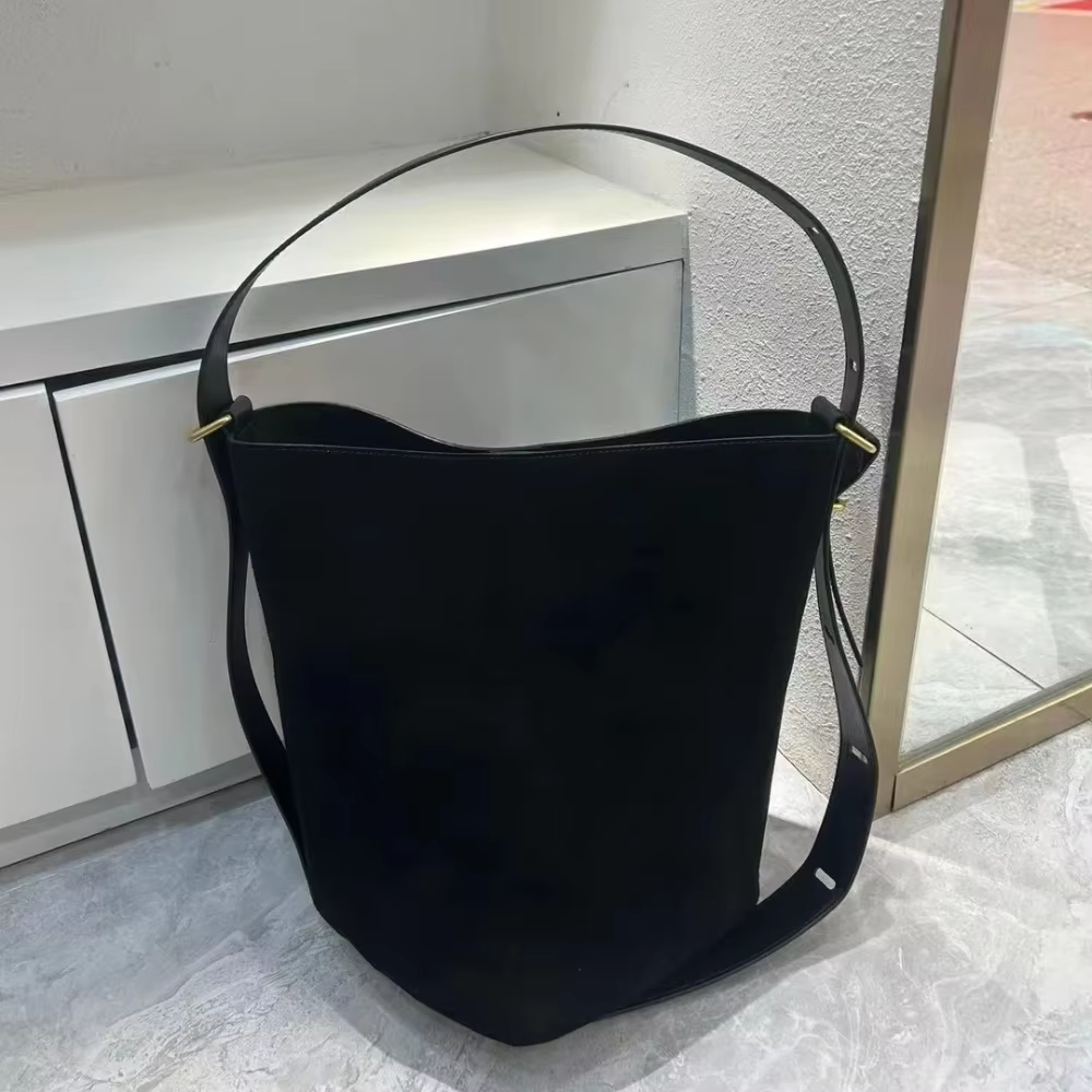 Sac à main en cuir de vachette suédé pour femme, poignée réglable, sac initié, fourre-tout de premiè