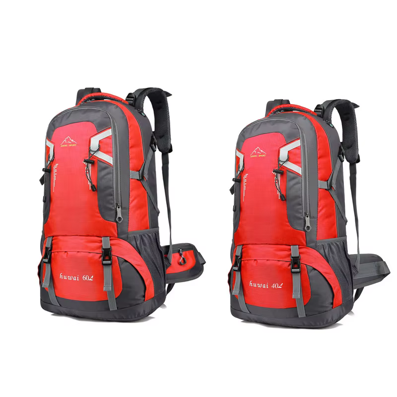Sac à dos de randonnée grande capacité 40L/60L, sac de voyage et de cyclisme tendance, sac de touris
