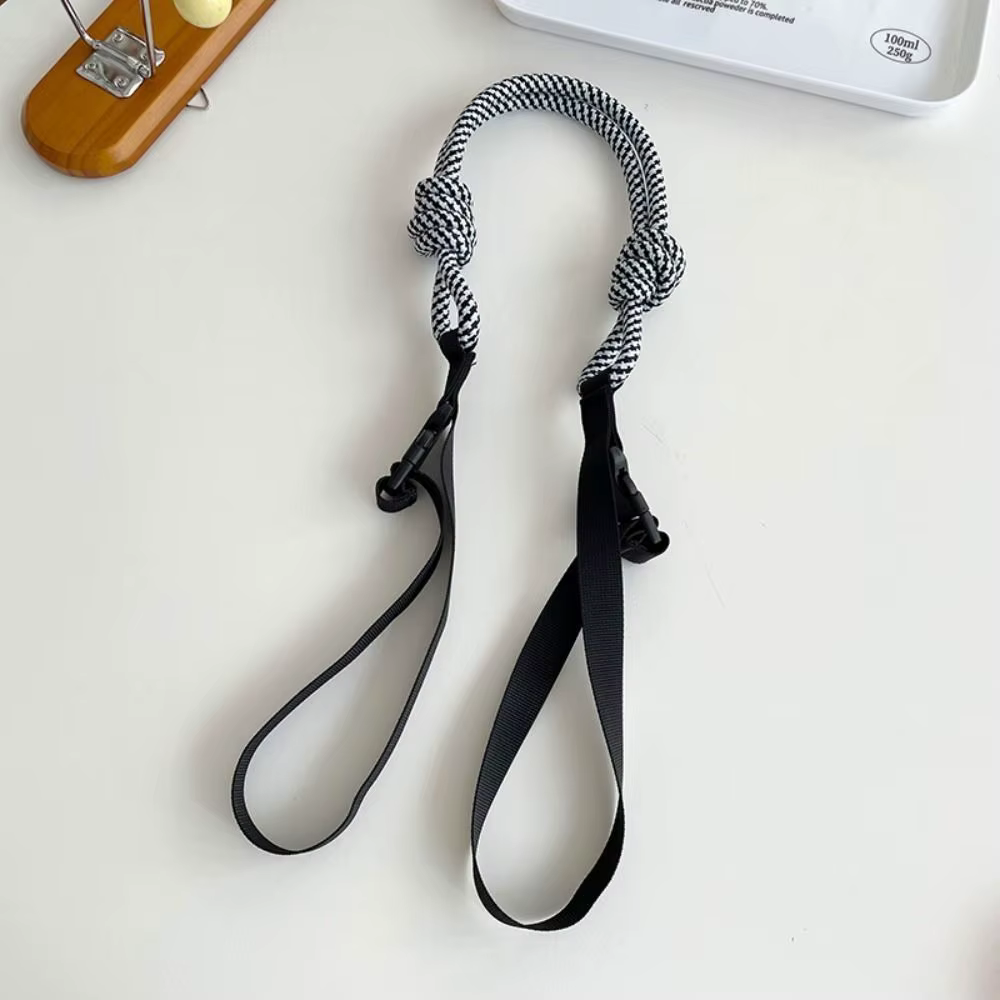 Petit sac tricoté pour femmes, ceinture d'extension, sangle en Nylon, sac de poignet, étui à boutons