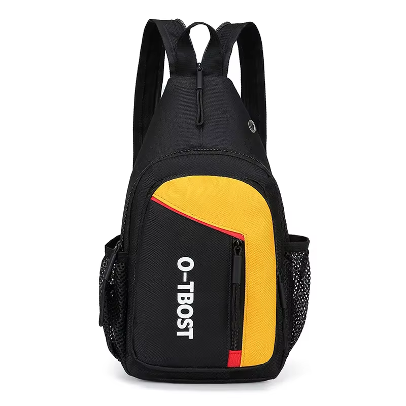 Sac de poitrine de sport antivol pour hommes, sac de messager noir, sacs à bandoulière pour hommes,