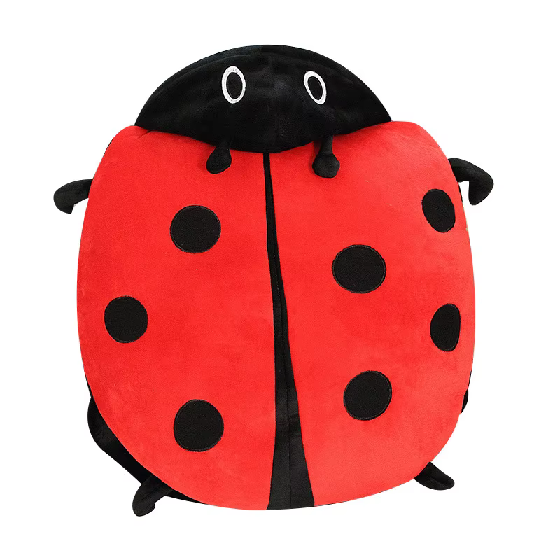 Coccinelle oreiller portable en peluche gros insectes géant portable coccinelle oreiller drôle Anima