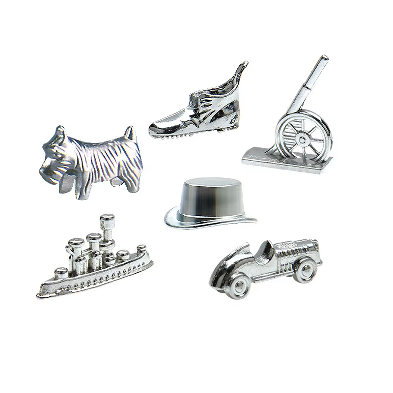 Pièces d'échecs en alliage, accessoires de jeux de société, pièces de jeu, personnage d'échecs, jeu