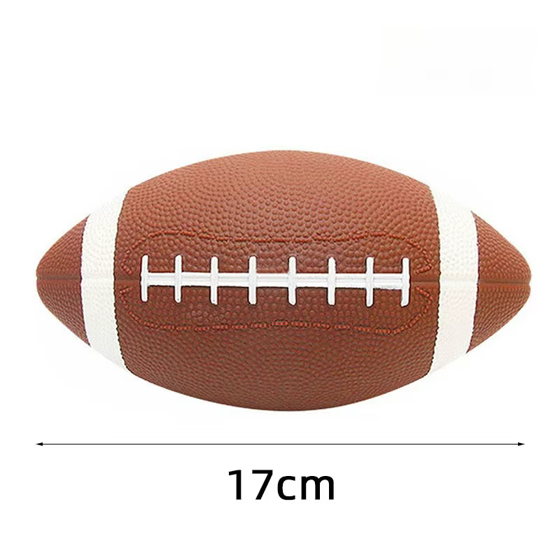 17/21CM Football américain Rugby jeunesse gonflable balle en cuir jouet préscolaire étudiant jeu d'é