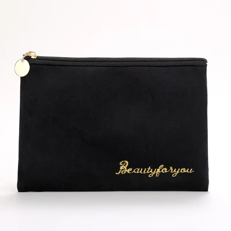 Trousse de maquillage en peluche, trousse à cosmétiques pour femmes, grande trousse de toilette de v
