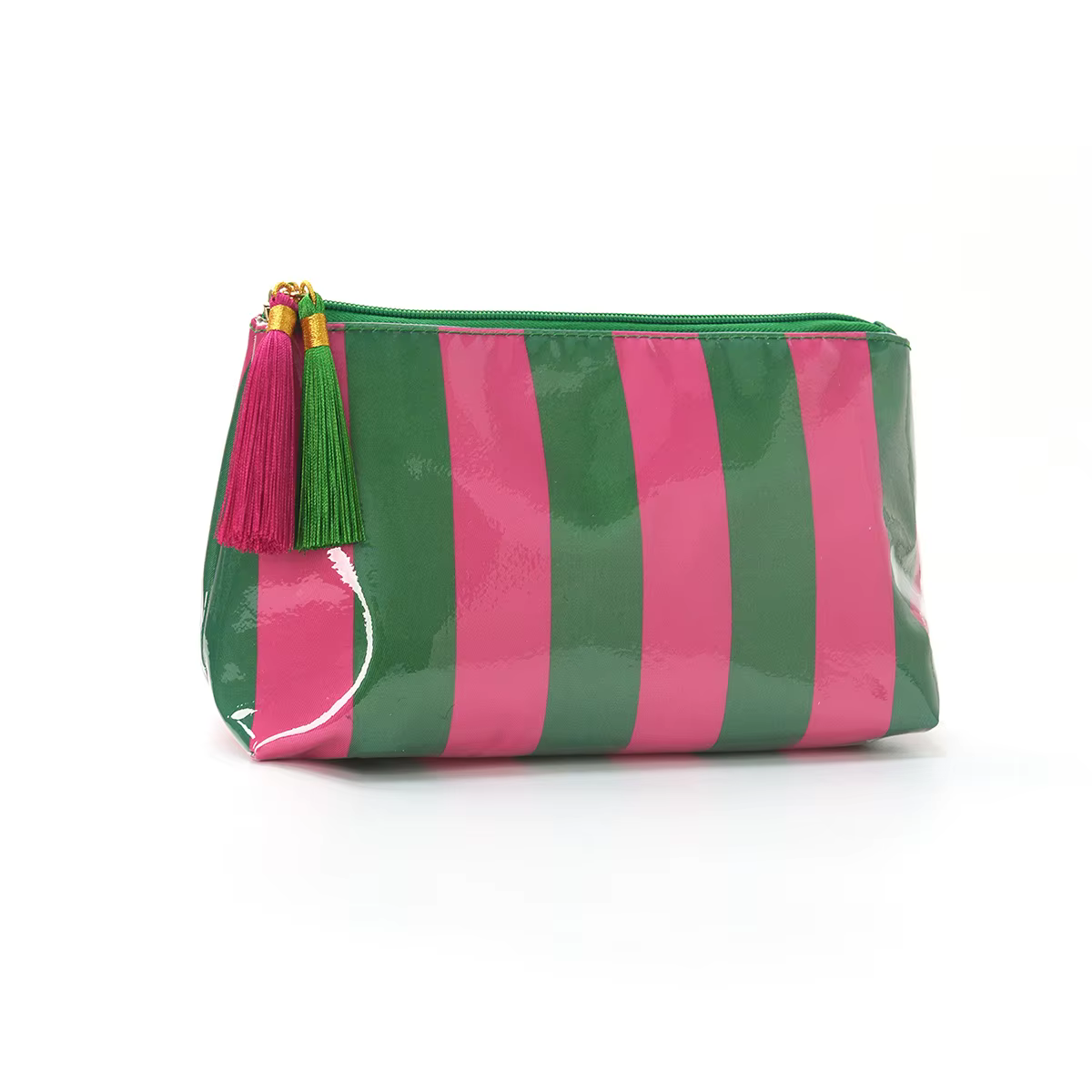 Trousse de Toilette Rayée Grande Capacité pour Femme, Sac de Maquillage Imperméable, Trousse de Toil