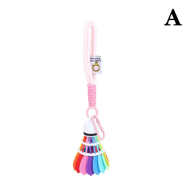 Porte-clés de badminton coloré et créatif, 1 pièce, pendentif, ornement de bureau, pendentif pour sa