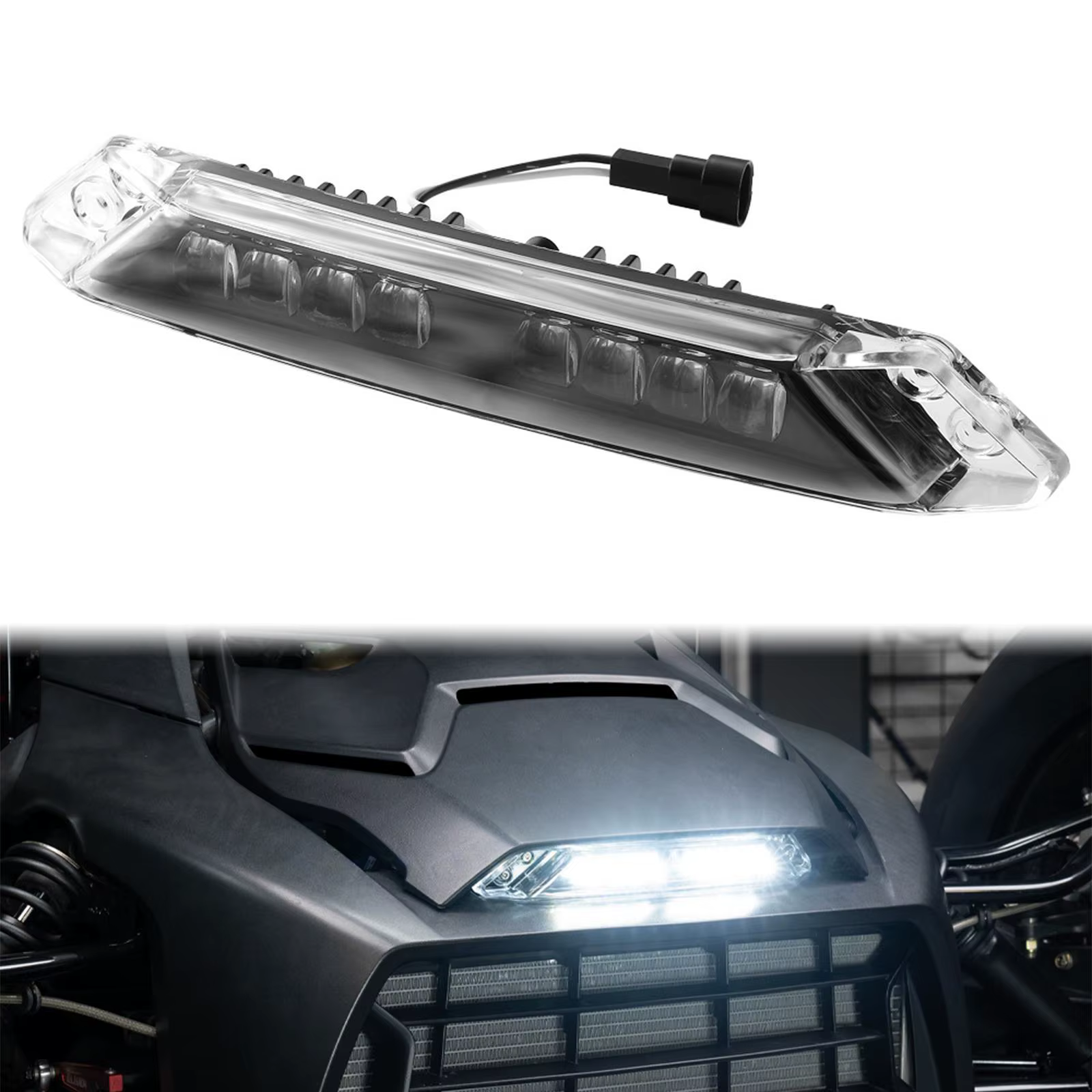 Barre lumineuse LED pour pare-chocs avant, installation facile, durabilité accrue, accessoire pour C