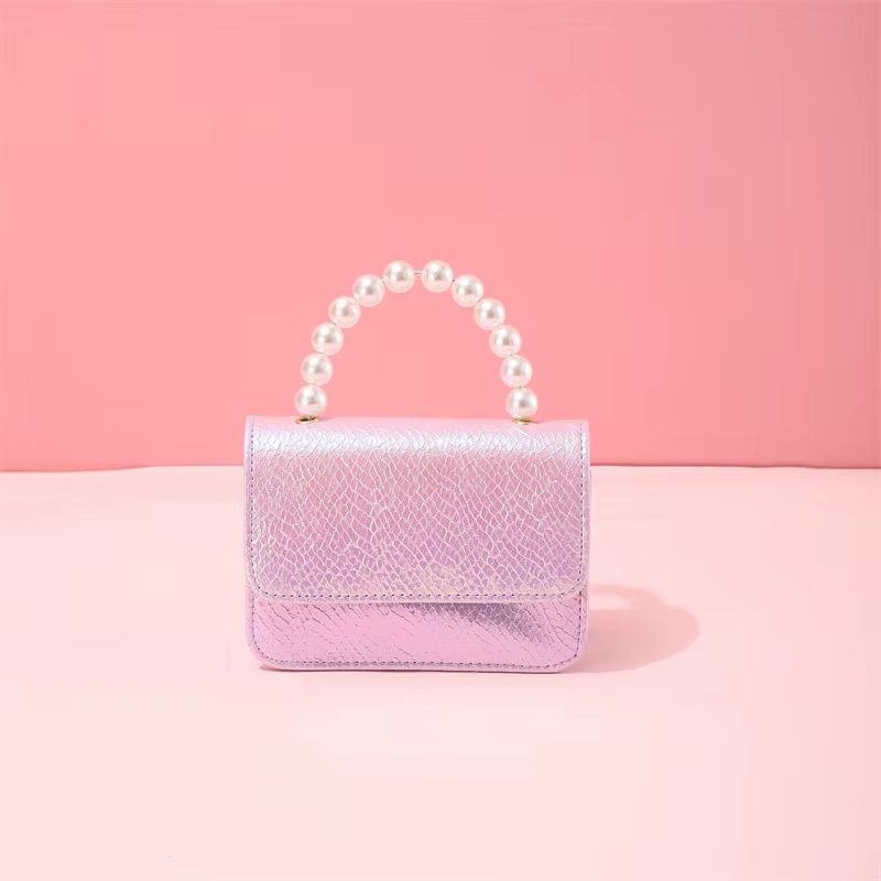 Sac à main avec chaîne de perles pour femmes, Mini Style parfum, Ultra-léger, matériau PU, couleur M