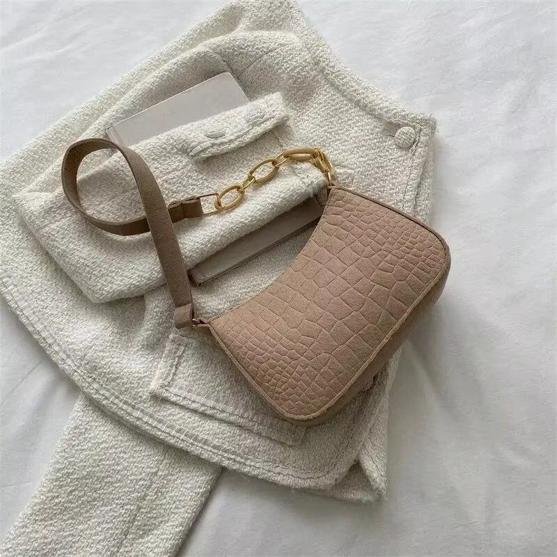 Petit sac carré rétro populaire de tempérament doux, petit sac carré à bandoulière, mode décontracté