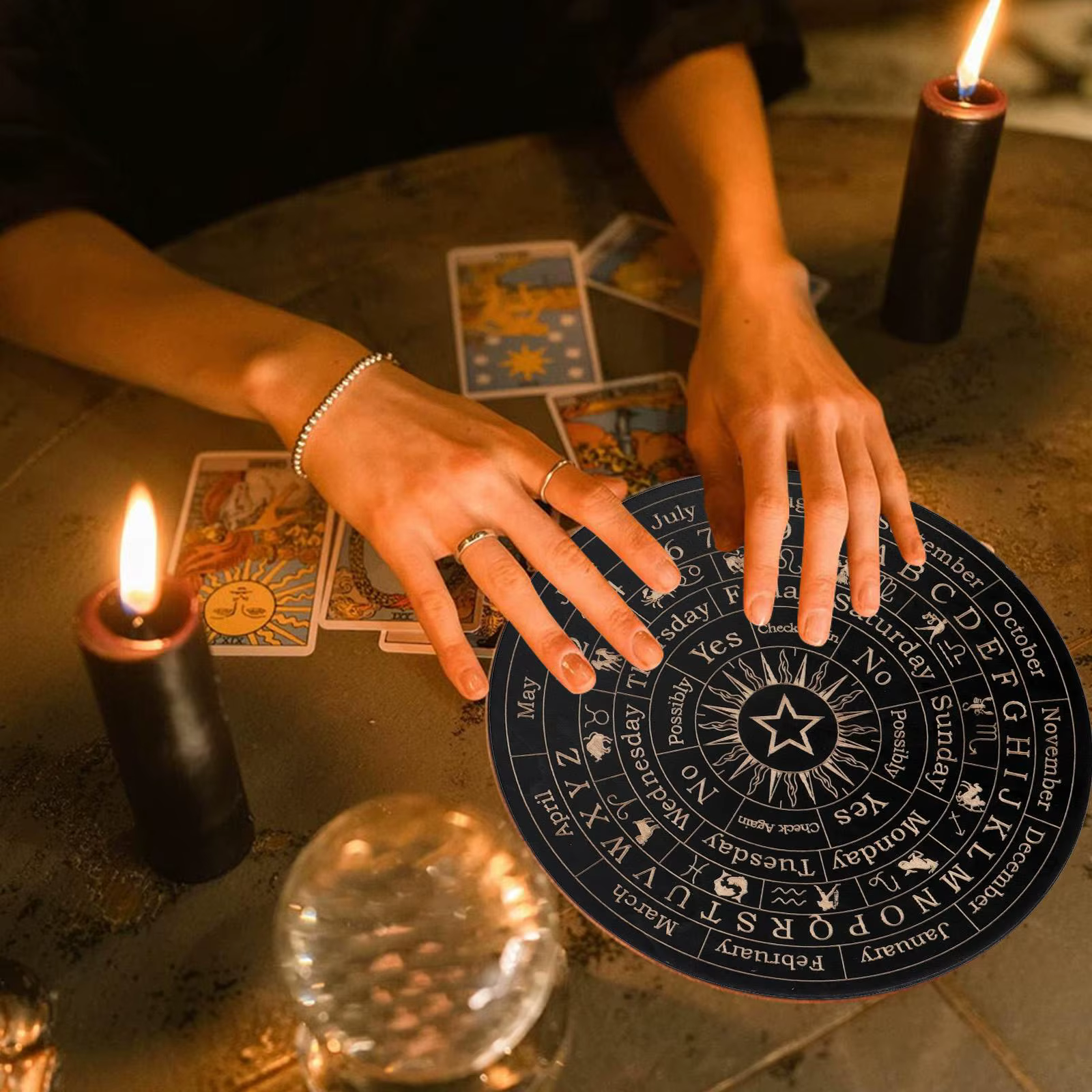 Tableau à pendule étoile, tableau de Divination, méditation magique, plaque de décision, tableau d'a