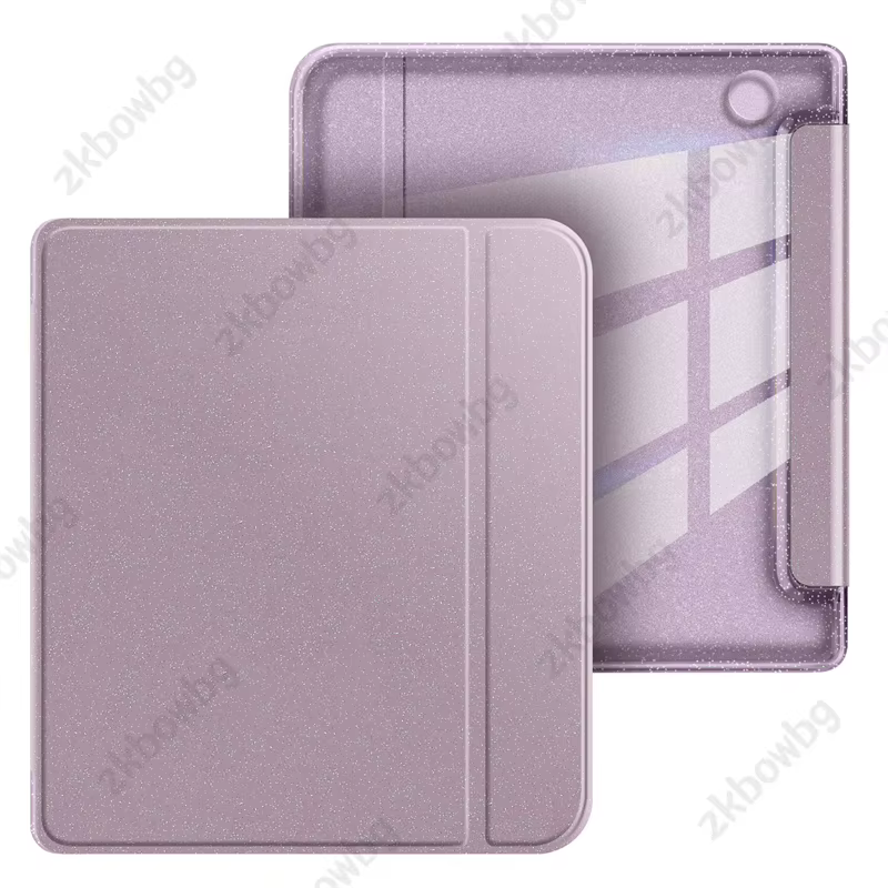 Housse intelligente en cuir PU pailleté avec dos en acrylique pour KOBO Libra Colour Color 2024 Libr