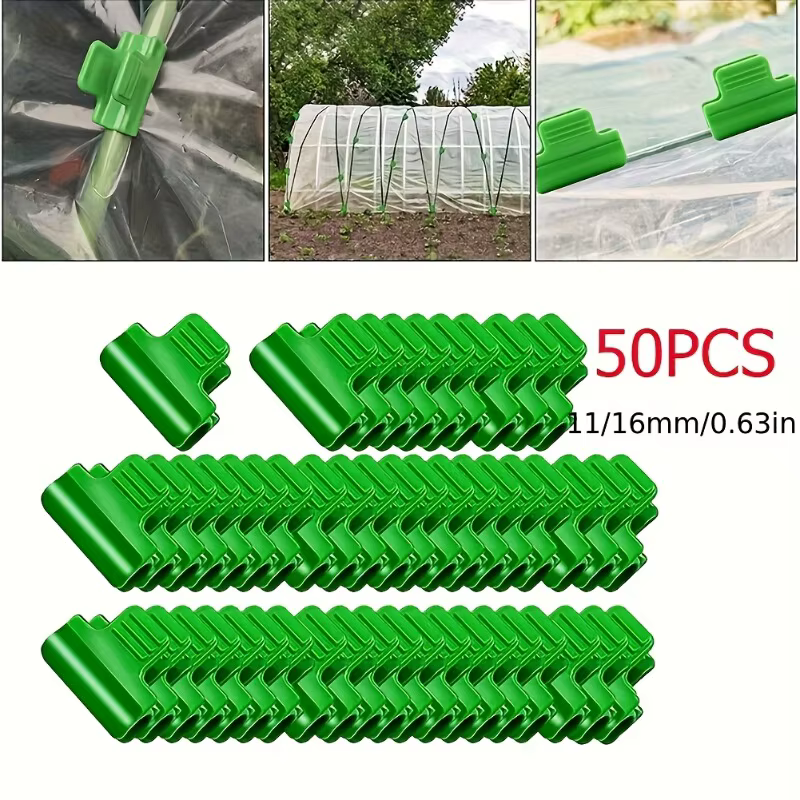 Pinces de serre durables pour cerceaux de 11mm, outils de jardinage essentiels, parfaits pour la fix