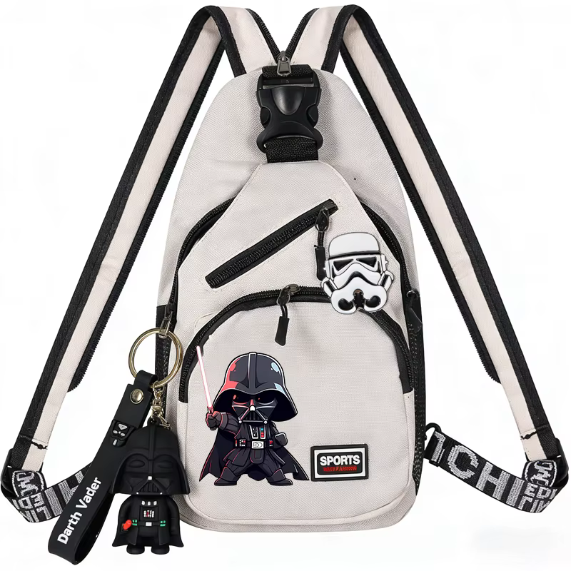 Sacs de poitrine Star Wars Darth Vader Dark Trooper, sac à dos réglable, sac à bandoulière simple av