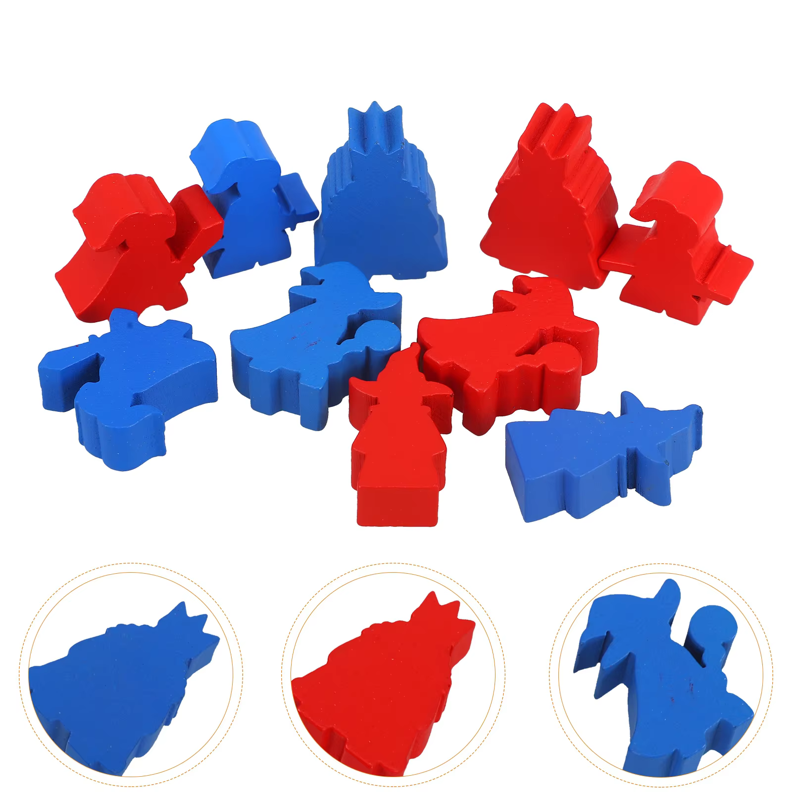 Pièces d'échecs en bois, accessoires de plateau de jeu, jetons de remplacement éducatifs, fourniture