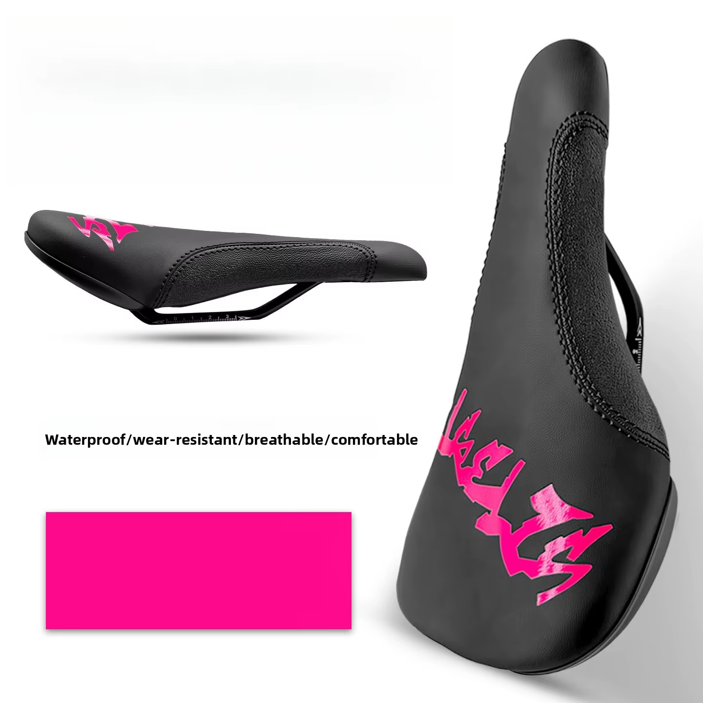Selle de VTT Earth Slope en cuir PU, confortable, antichoc, imperméable, durable, légère (250g), cou