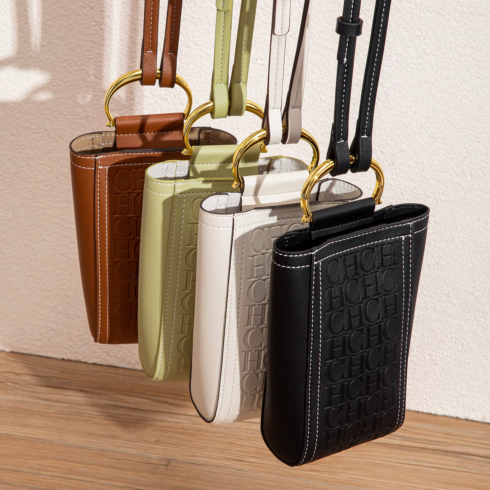 Sac à bandoulière pour téléphone portable, couleur unie, pour cartes de crédit, nouvelle collection