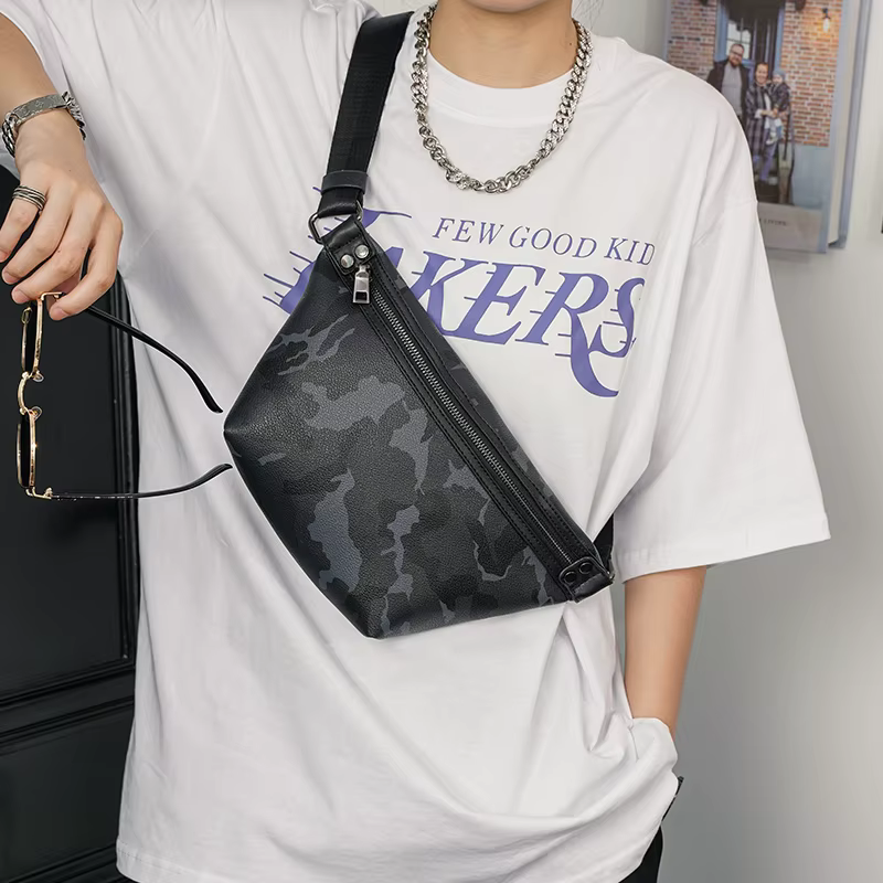 Nouveaux sacs banane de Camouflage pour hommes Version coréenne sac de taille petits sacs de poitrin