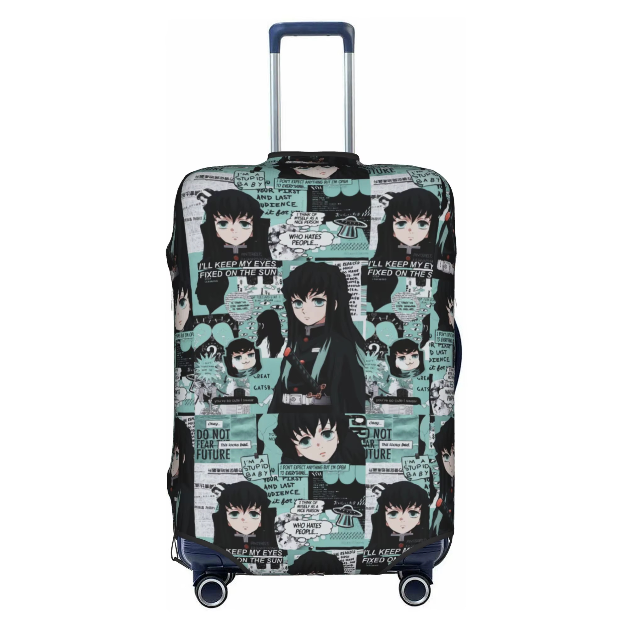 Housse de protection personnalisée pour bagages Demon Slayer Muichiro Tokito, housse de protection p