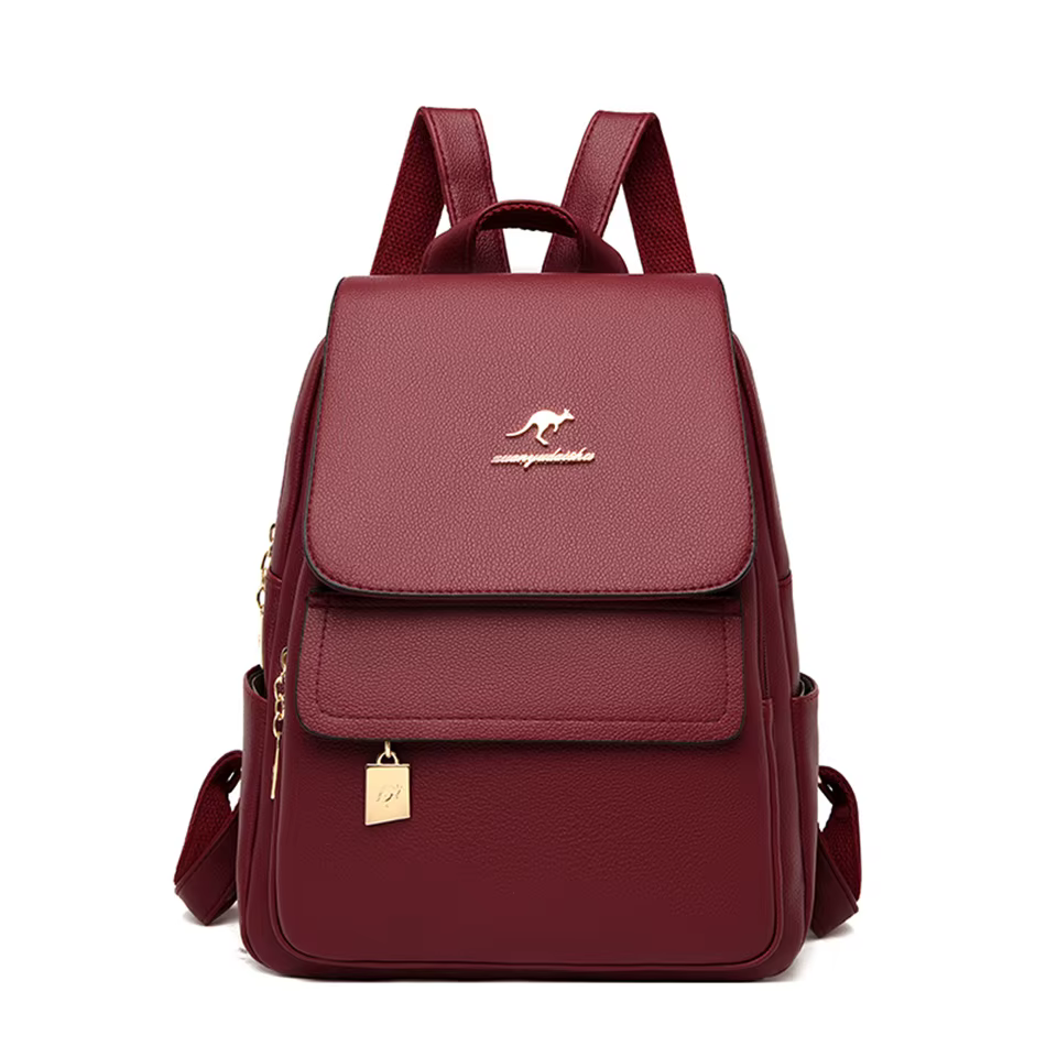 Sac à dos en cuir de grande capacité pour femme, sac à dos de voyage pour adolescentes, sacs initiés