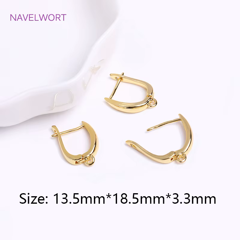Accessoires de boucles d'oreilles, fournitures de fabrication, crochets de boucles d'oreilles en Zir