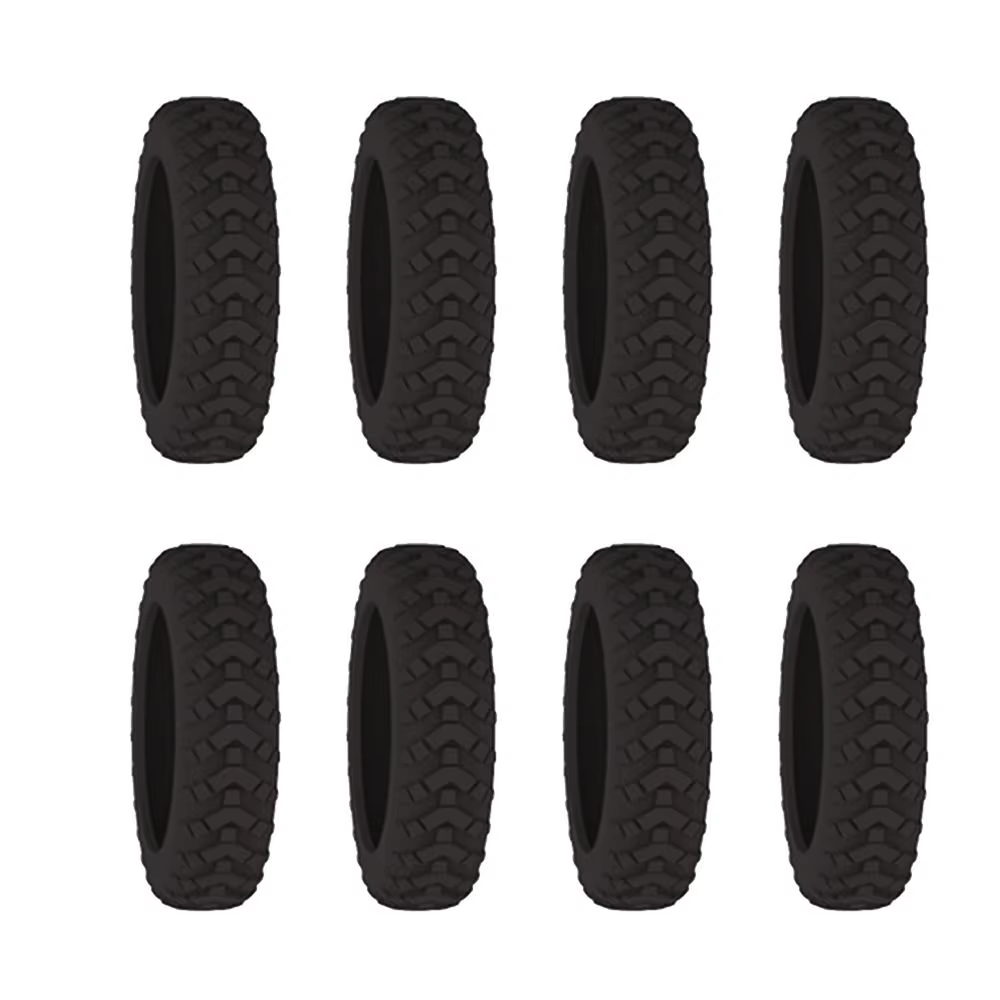 8 protections de roues de valise en silicone, protège-roues, chaussures de roulettes, valise de voya