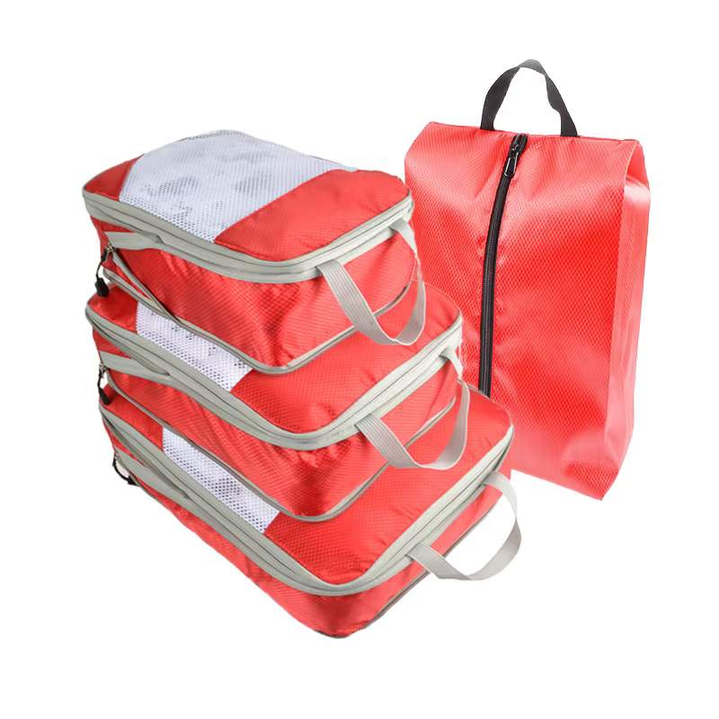 Cubes d'emballage de Compression de voyage, organisateur de bagages Portable, sacs de rangement pour