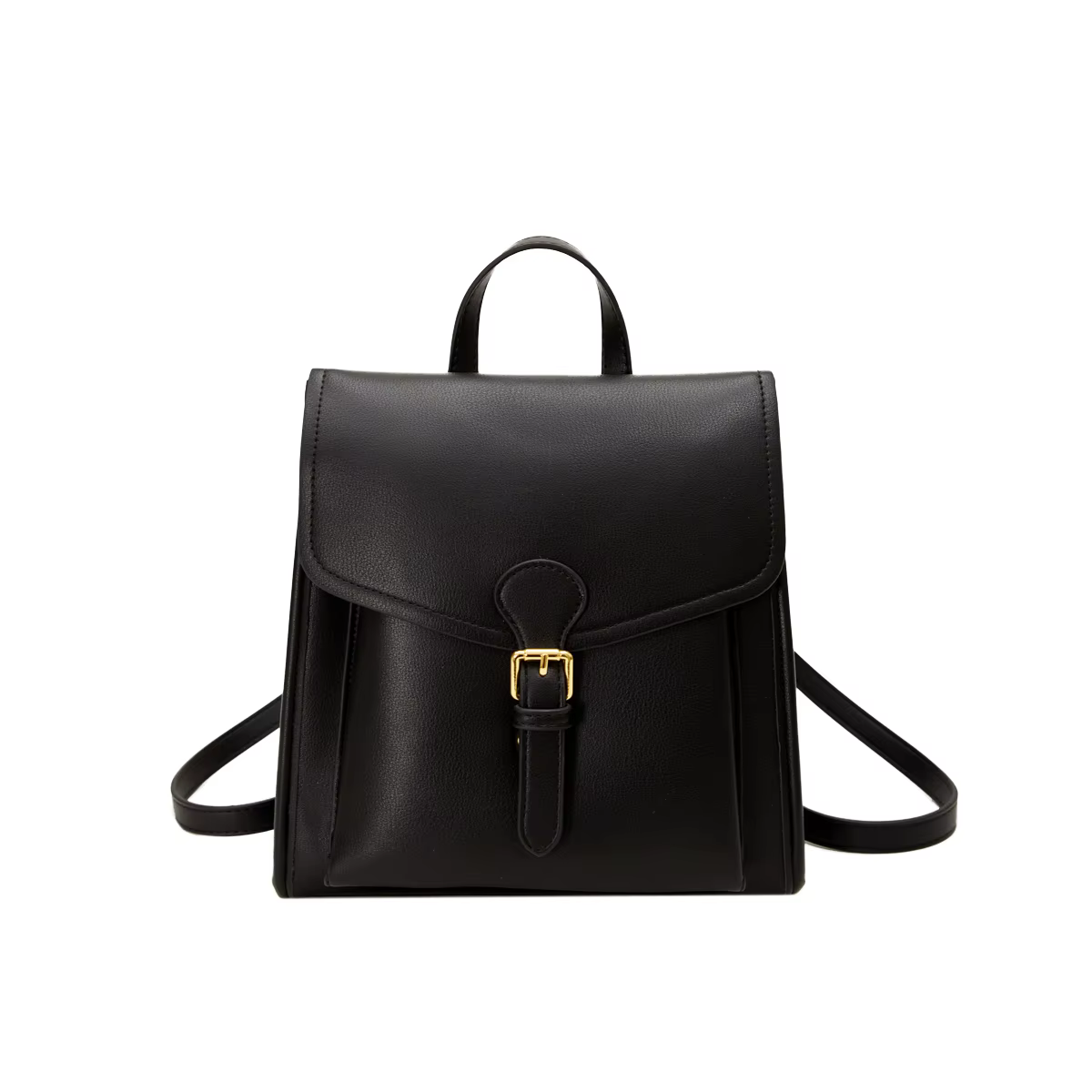 Sac à dos en cuir bicolore pour femme, structure dorée, idéal pour les looks 03/et à la mode