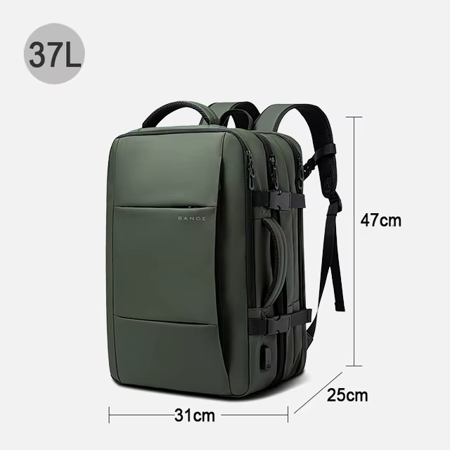 BANGE voyage sac à dos hommes affaires sac à dos école extensible USB sac grande capacité 17.3 ordin