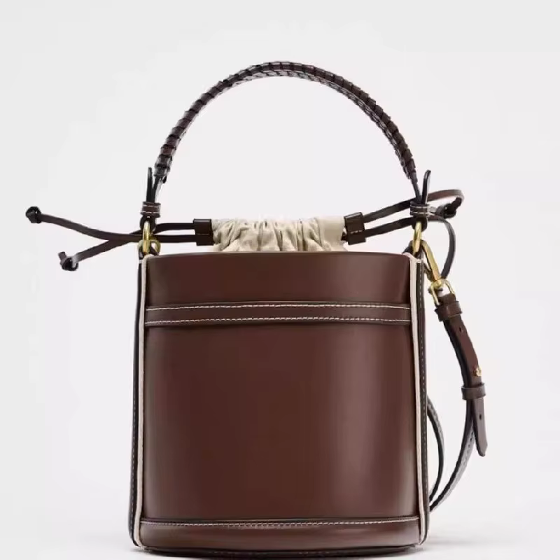 Sac seau en forme de cylindre, sac seau de plage, personnalité, sac à bandoulière pour dames, épaule