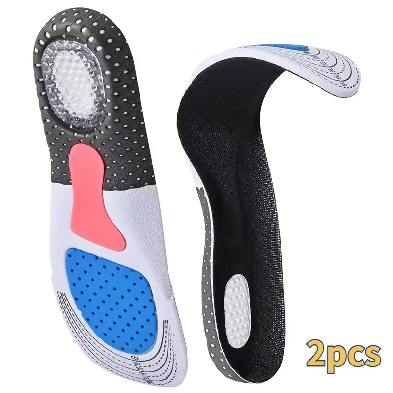 Semelles orthopédiques en Silicone absorbant les chocs, 6 pièces, Support de voûte plantaire, fascii