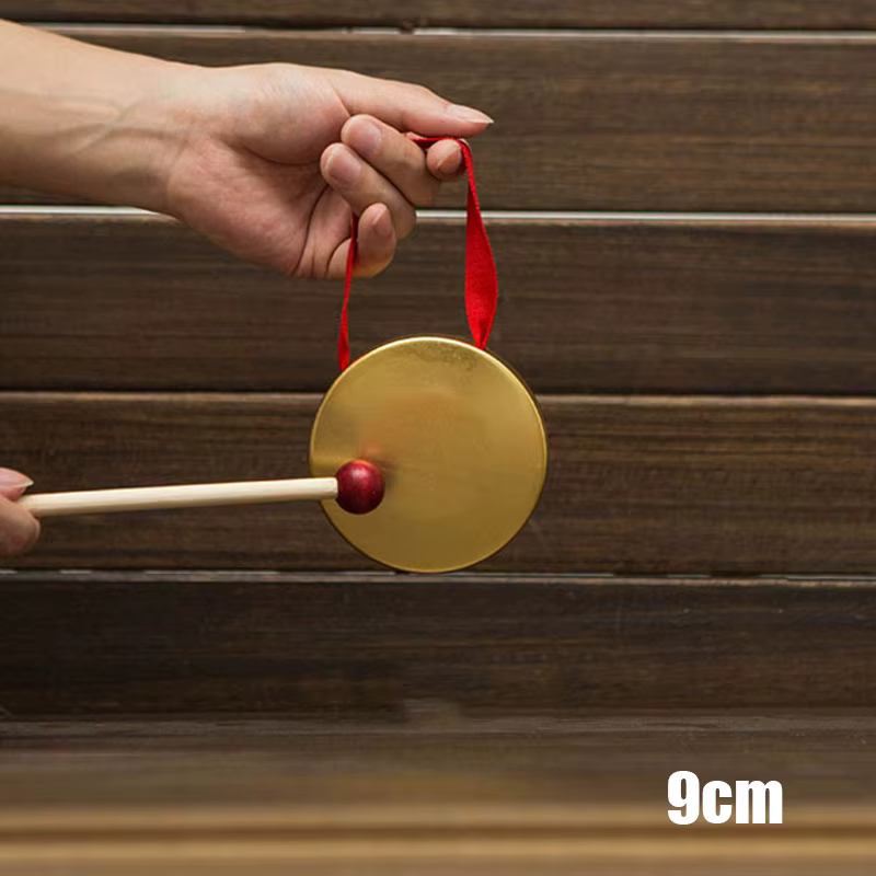 Cymbales Gong à main en laiton et cuivre, Instrument de Percussion d'opéra de chapelle, jouet d'inst