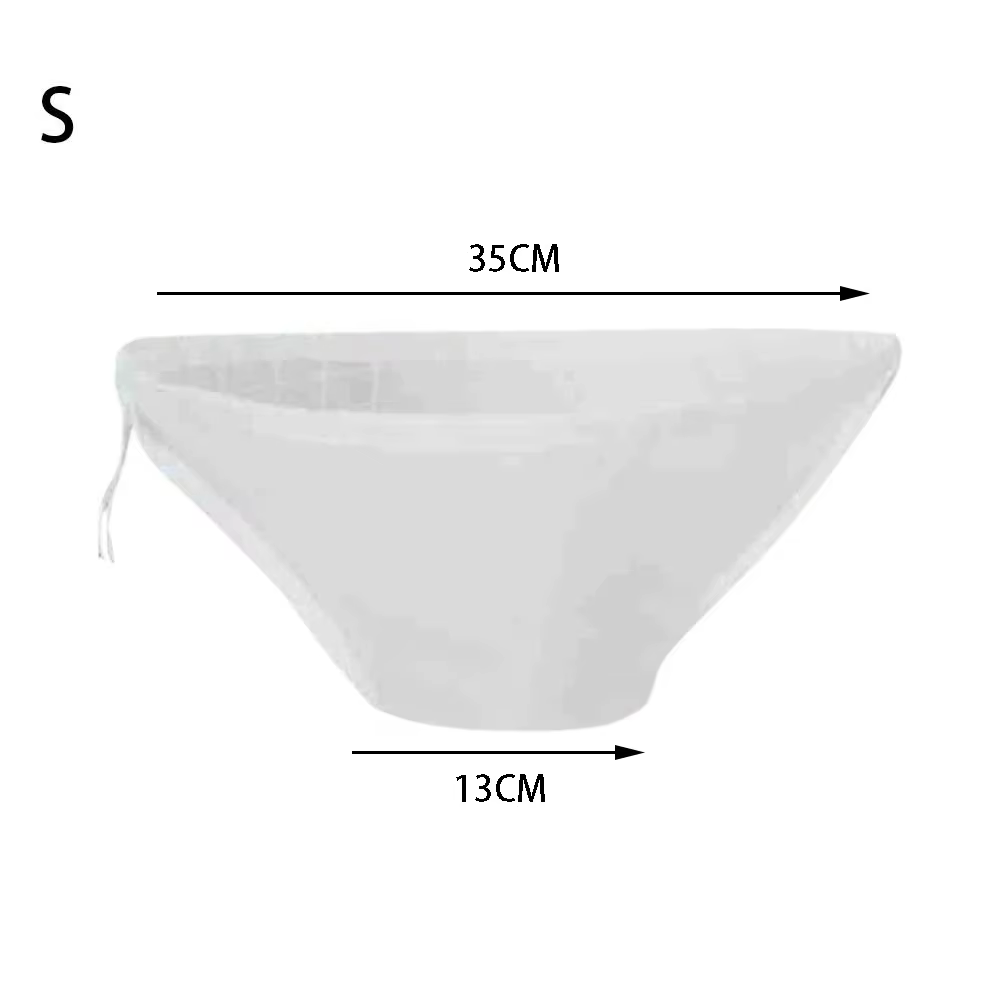 Nouveau filtre à nourriture en forme de bol pour cuisine, sacs filtrants en nylon anti-blocage avec 