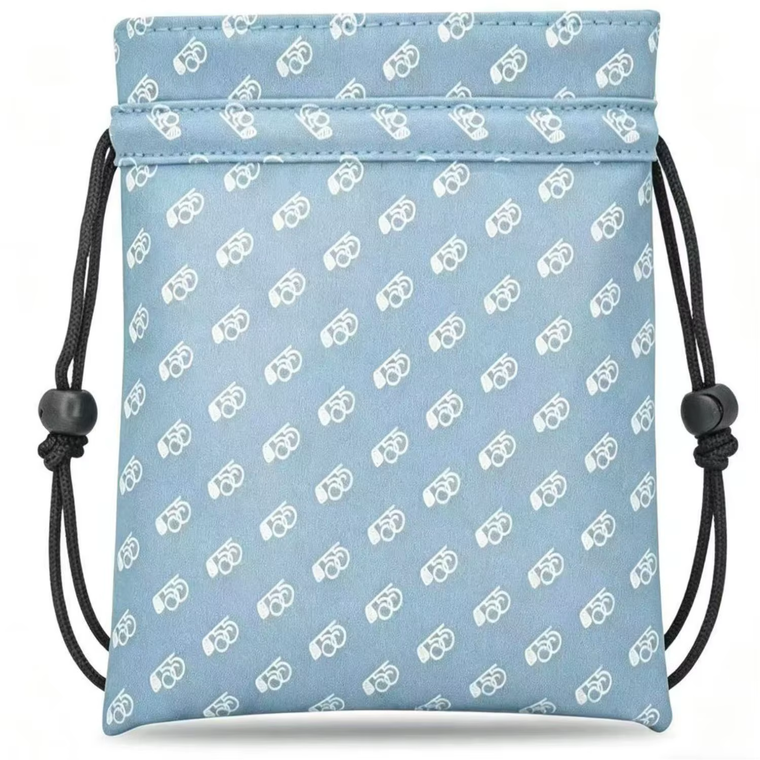 Sac minimaliste bleu pour objets de valeur de golf avec fermeture à cordon, idéal pour transporter d