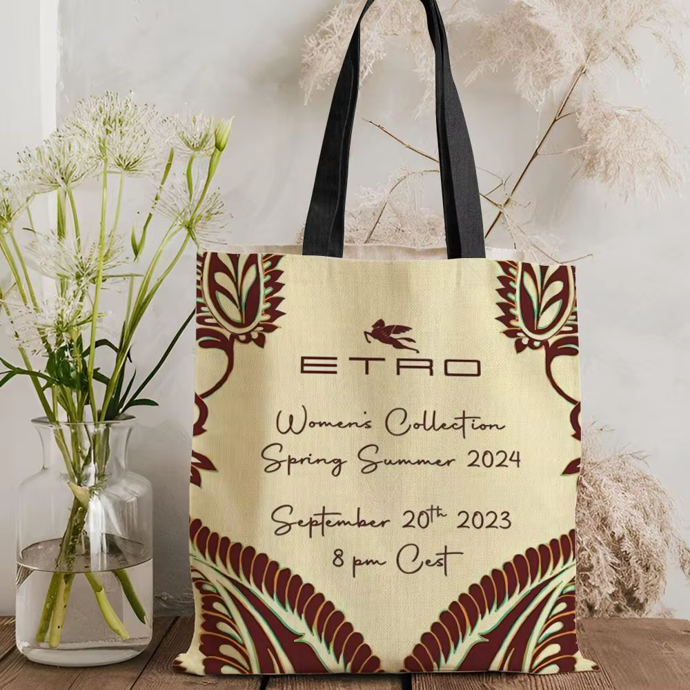 Sacs de rangement E-EtroS au design classique, sac fourre-tout léger en toile, grande capacité, sac 