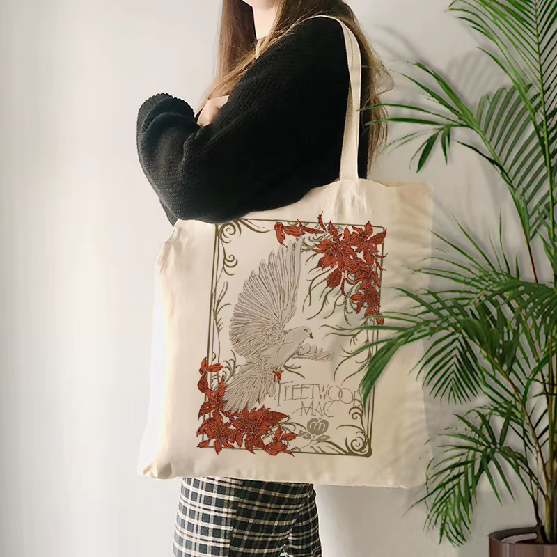 Fleetwood-Sac fourre-tout en toile pour femme, motif Mac Dove, sac à provisions, esthétique, meilleu