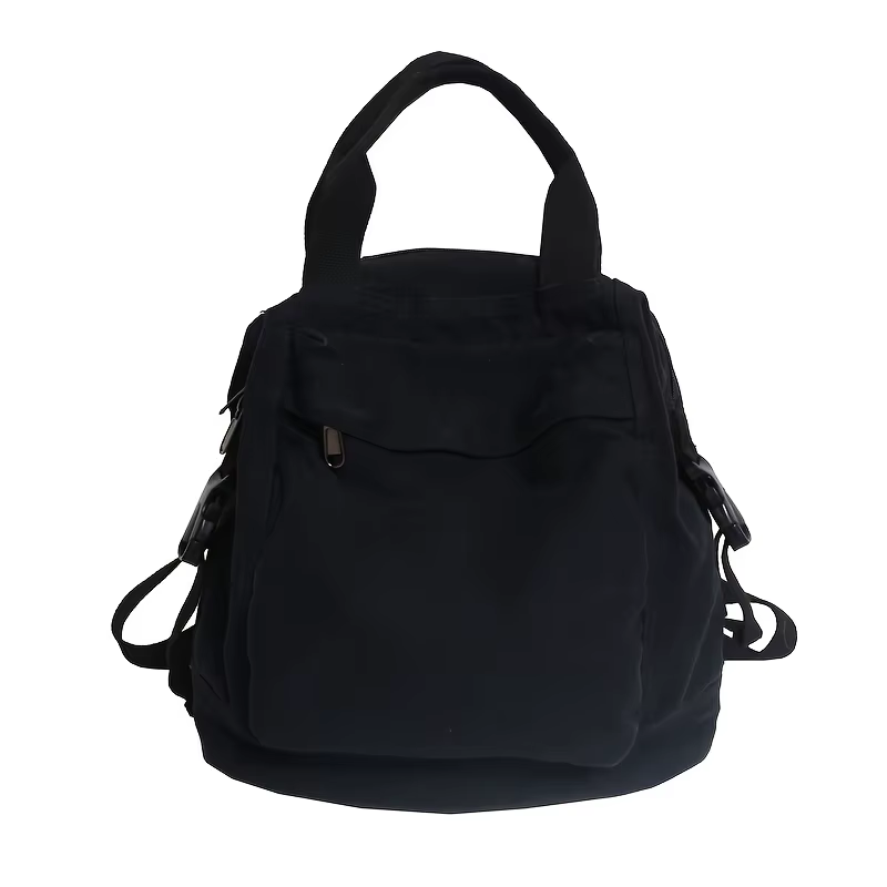 Sac à dos rétro de couleur unie pour femmes, sacs à dos simples de grande capacité de Style japonais
