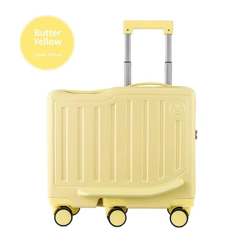 Valise à roulettes pour enfants de 20 pouces avec serrure à code, bagage portable pour les voyages e