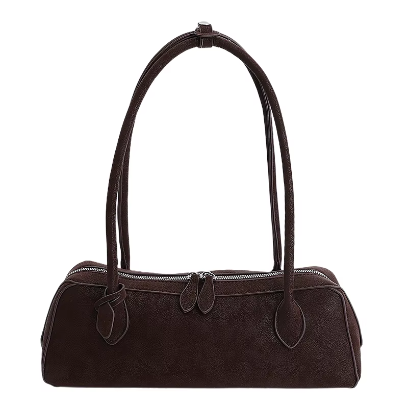 Sac à bandoulière long en daim vintage 2026 Nouveau sac à bandoulière pour femmes Sac à main de luxe