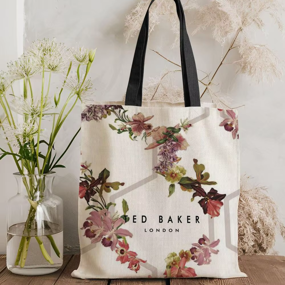 Sacs de rangement Fashion T-TED B-BAKERs, sac fourre-tout en toile imprimé double face, sac à bandou