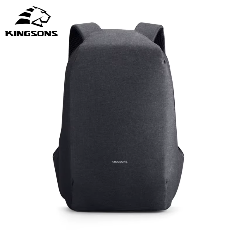 Kingsons sac à dos antivol hommes 15.6 pouces ordinateur portable 180 degrés ouvert W USB charge sac